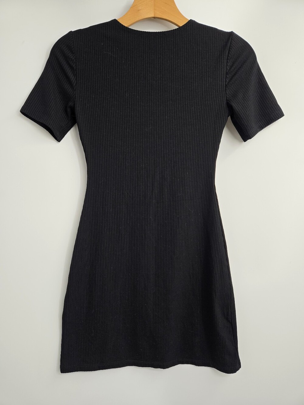 Reformation Jeans Kendy Black  Bodycon Mini Dress Short Sleeves - Picture 6 of 11